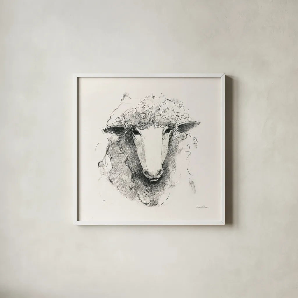 Life at Home VIII Vintage Cream by Avery Tillmon. Shown in a crisp white glass frame for a clean and minimalist style. Available as an archival giclee rolled canvas, fine art paper, or poster print. SKU 57431a.