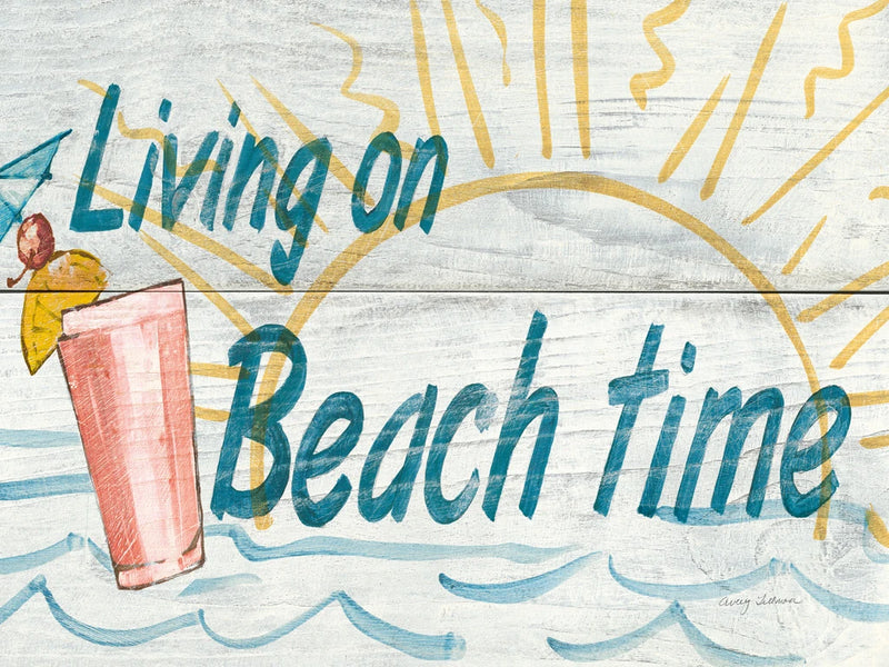 Living on Beach Time In Color v2 by Avery Tillmon