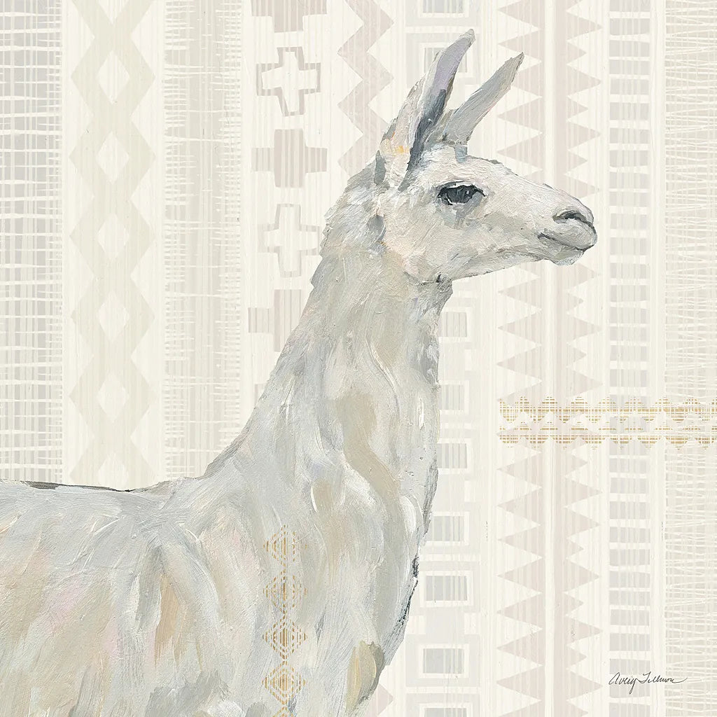 Llama Land II by Avery Tillmon. SKU 42268a. Archival Giclee Fine art print for wall decor.