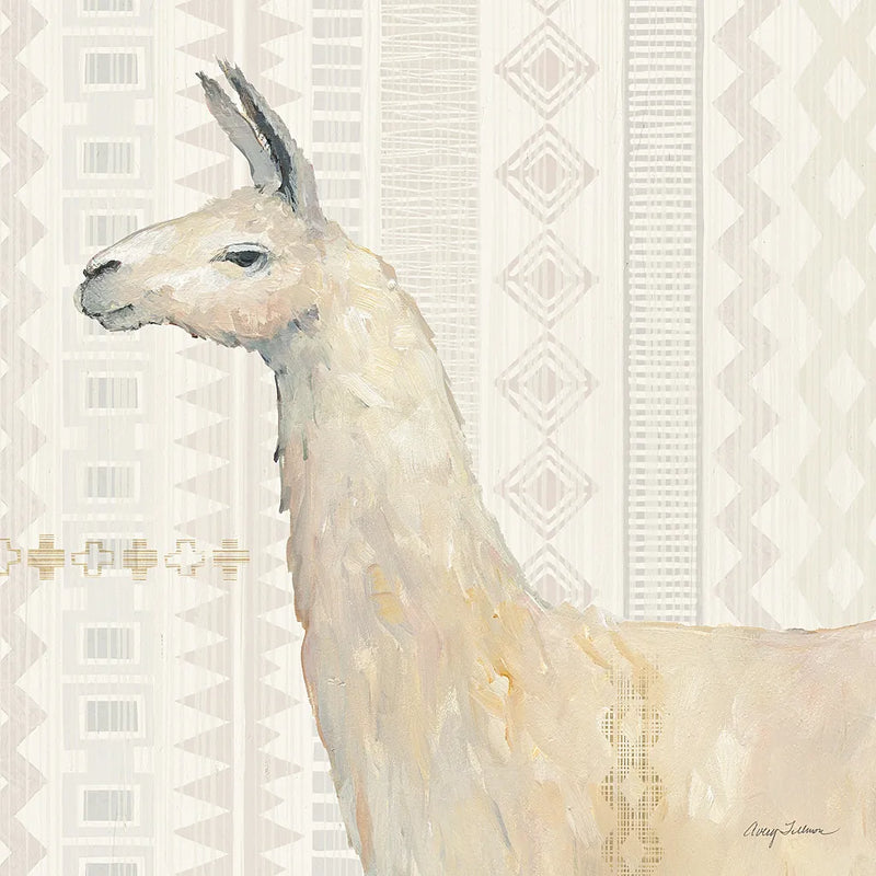 Llama Land III by Avery Tillmon. SKU 42269a. Archival Giclee Fine art print for wall decor.