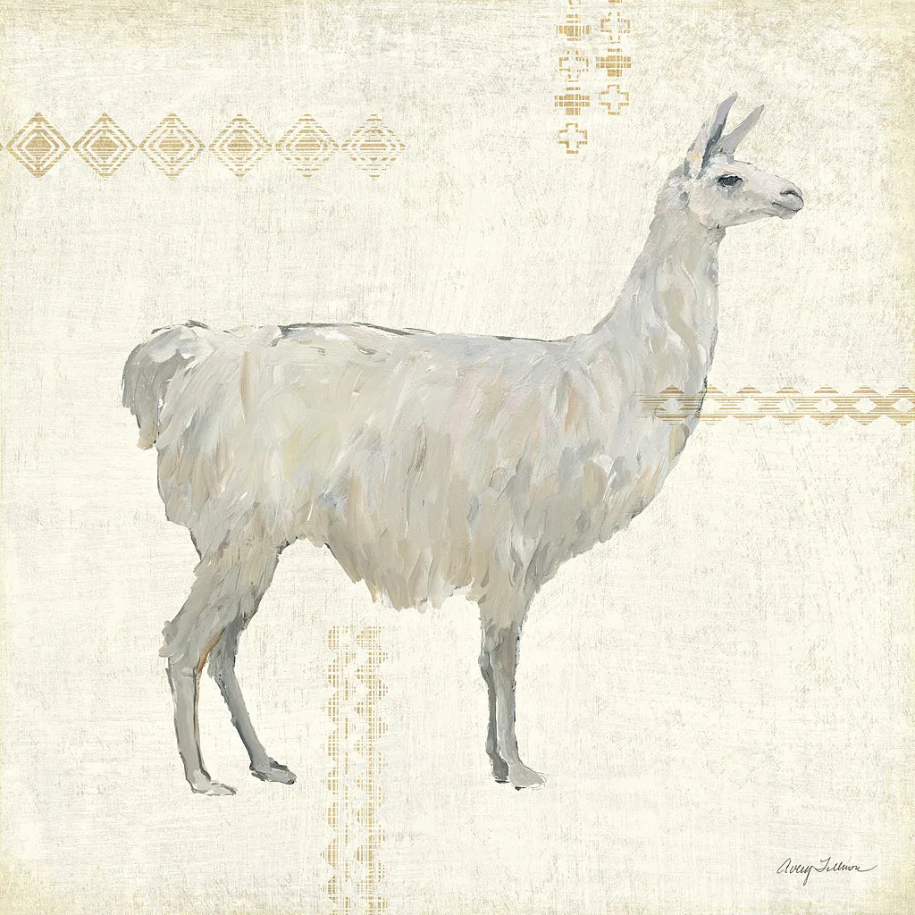 Llama Land V by Avery Tillmon. SKU 42271a. Archival Giclee Fine art print for wall decor.