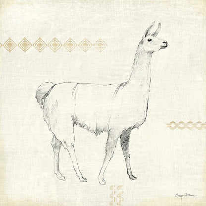 Llama Land VII by Avery Tillmon. SKU 42273a. Archival Giclee Fine art print for wall decor.