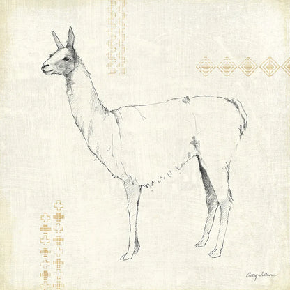 Llama Land VIII by Avery Tillmon. SKU 42274a. Archival Giclee Fine art print for wall decor.