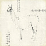 Llama Land VIII with Black by Avery Tillmon. SKU 52888a. Archival Giclee Fine art print for wall decor.