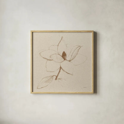Modern Vintage Floral II by Avery Tillmon. Shown in a natural wood glass frame for a timeless modern aesthetic. Available as an archival giclee rolled canvas, fine art paper, or poster print. SKU 72763a.
