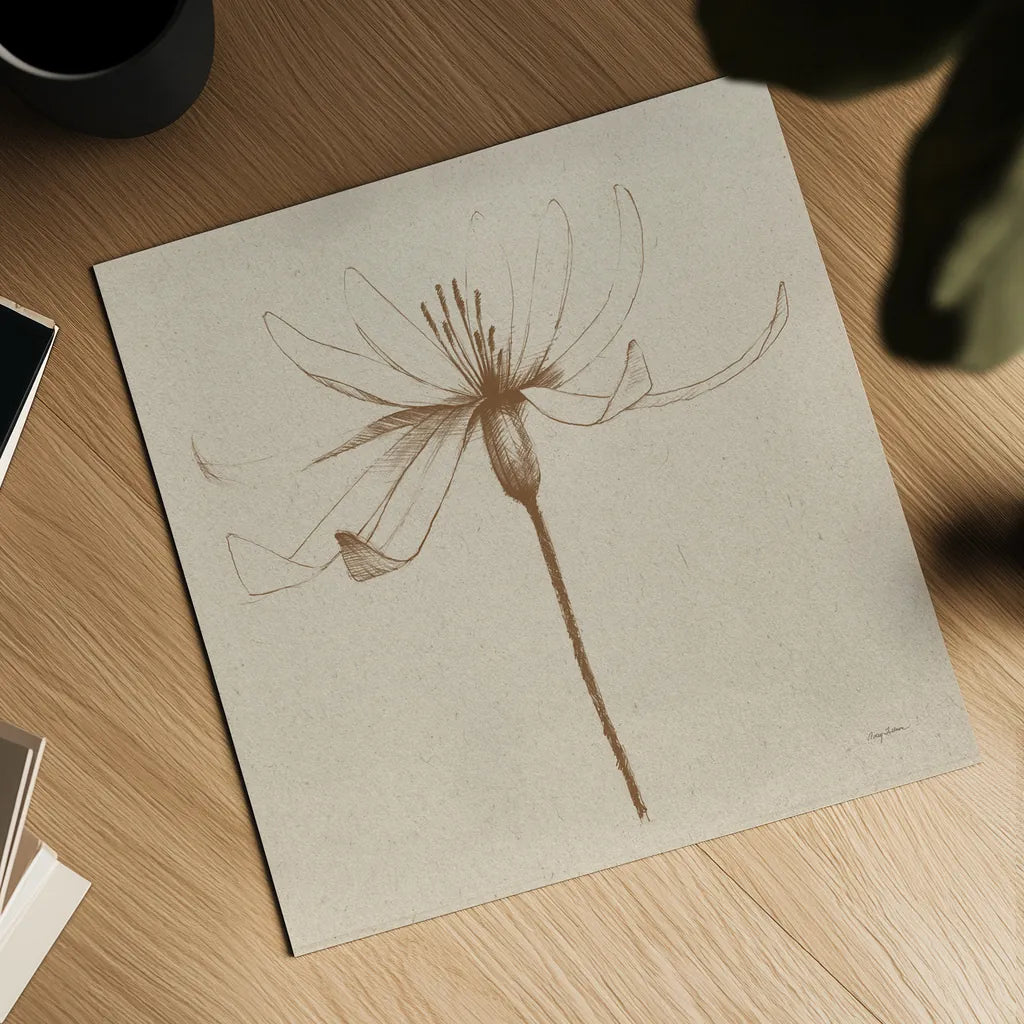 Modern Vintage Floral III by Avery Tillmon. Shown as a detailed flat fine art print, highlighting archival giclee quality. Available as an archival giclee rolled canvas, fine art paper, or poster print. SKU 74081a.