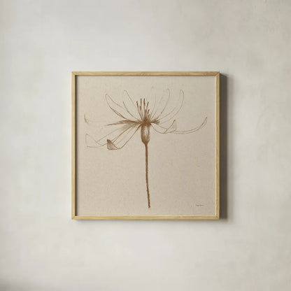 Modern Vintage Floral III by Avery Tillmon. Shown in a natural wood glass frame for a timeless modern aesthetic. Available as an archival giclee rolled canvas, fine art paper, or poster print. SKU 74081a.