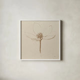 Modern Vintage Floral IV by Avery Tillmon. Shown in a crisp white glass frame for a clean and minimalist style. Available as an archival giclee rolled canvas, fine art paper, or poster print. SKU 74082a.
