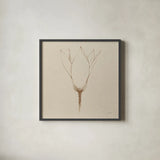 Modern Vintage Floral V by Avery Tillmon. Shown in a sleek black glass frame for a contemporary gallery look. Available as an archival giclee rolled canvas, fine art paper, or poster print. SKU 74083a.