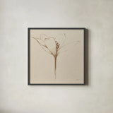 Modern Vintage Floral VI by Avery Tillmon. Shown in a sleek black glass frame for a contemporary gallery look. Available as an archival giclee rolled canvas, fine art paper, or poster print. SKU 74084a.