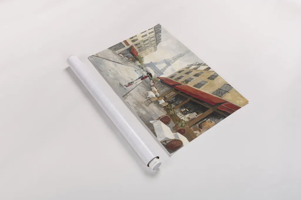 Morning in Paris by Avery Tillmon. shown as a rolled paper print. Available as archival giclee rolled canvas, fine art paper, or poster print. SKU 12690i.