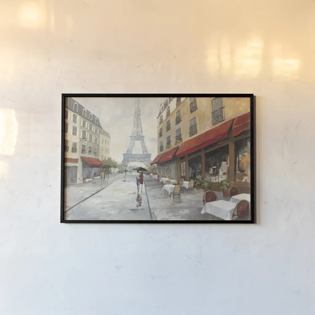Morning in Paris by Avery Tillmon. shown as a paper print in a black flame. Available as a archival giclee rolled canvas, fine art paper, or poster print. SKU 12690i.