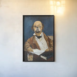 Nathaniel Howlthorn by Avery Tillmon. shown as a paper print in a black flame. Available as a archival giclee rolled canvas, fine art paper, or poster print. SKU 16922h.