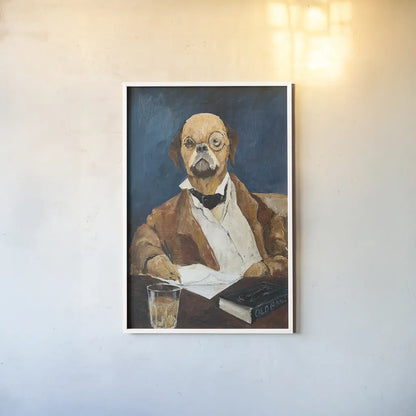 Nathaniel Howlthorn by Avery Tillmon. shown as a paper print in a white frame. Available as a archival giclee rolled canvas, fine art paper, or poster print. SKU 16922h.