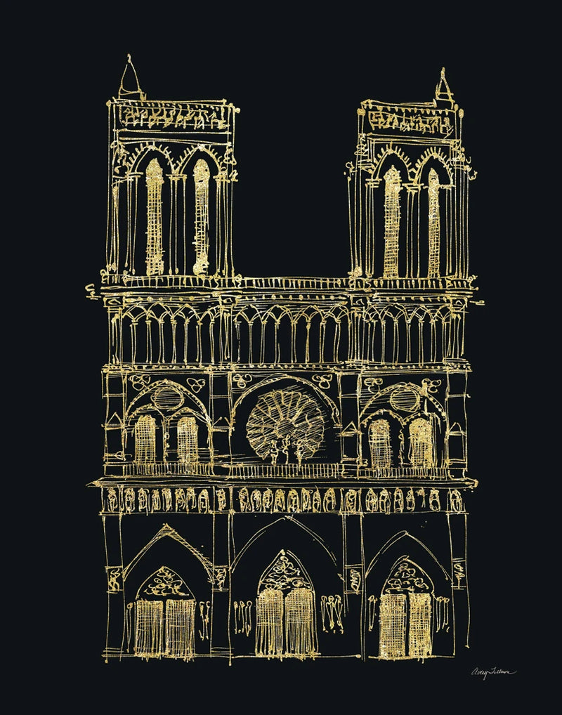 Notre Dame Sketch by Avery Tillmon