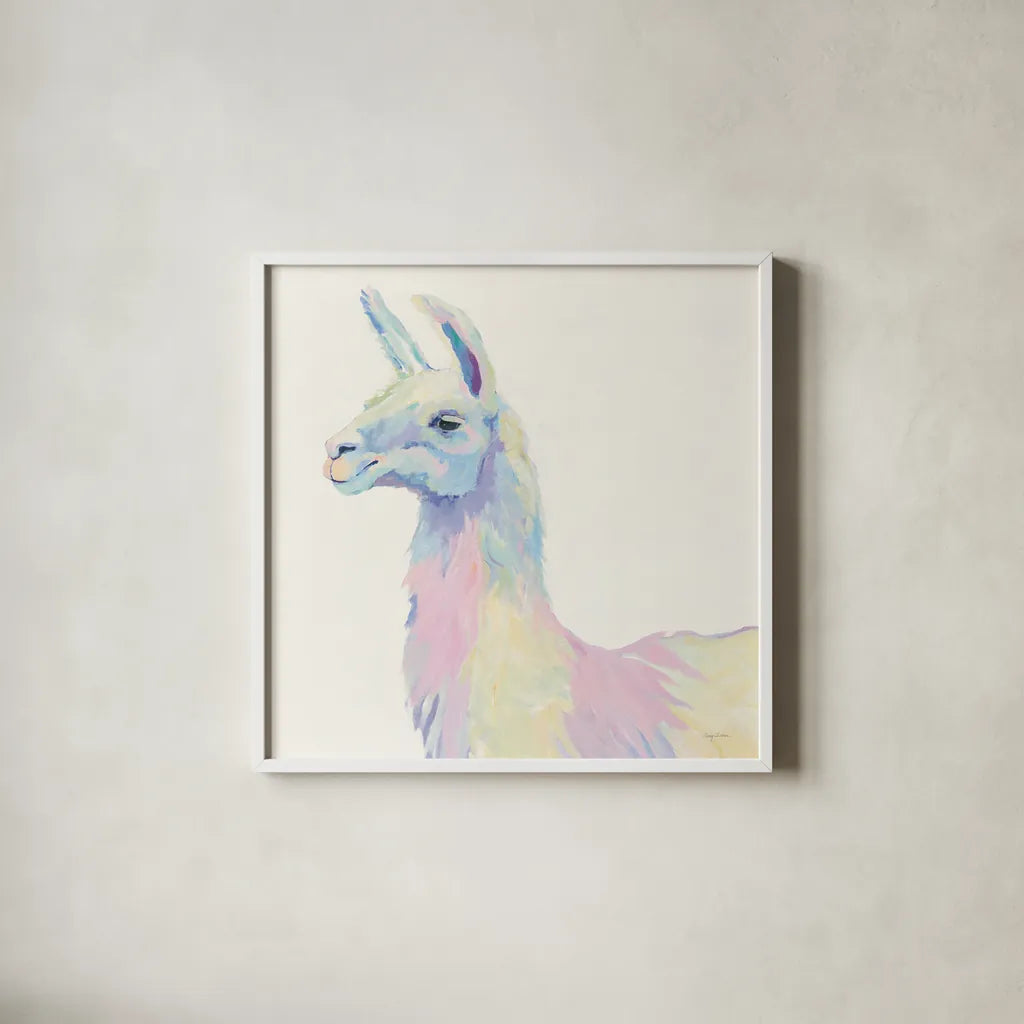 Ophelia Crop by Avery Tillmon. Shown in a crisp white glass frame for a clean and minimalist style. Available as an archival giclee rolled canvas, fine art paper, or poster print. SKU 23744a.