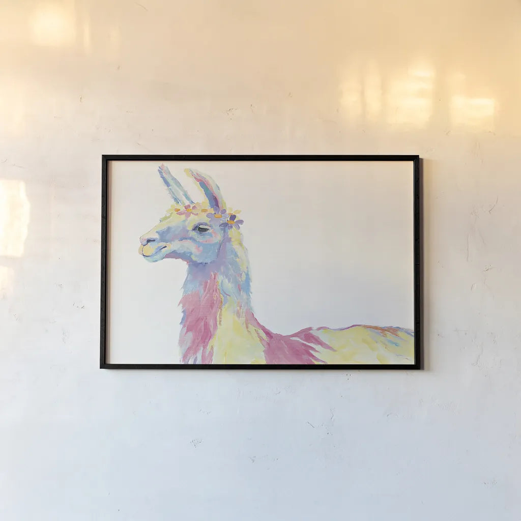 Ophelia Crop with Flowers by Avery Tillmon. shown as a paper print in a black flame. Available as a archival giclee rolled canvas, fine art paper, or poster print. SKU 27547i.