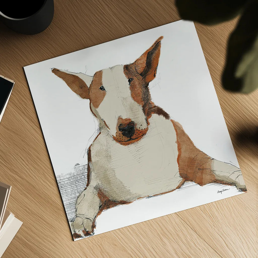 Orpheus Watercolor by Avery Tillmon. Shown as a detailed flat fine art print, highlighting archival giclee quality. Available as an archival giclee rolled canvas, fine art paper, or poster print. SKU 24026a.