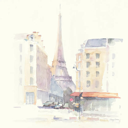 Paris Morning Square by Avery Tillmon. SKU 22193a. Archival Giclee Fine art print for wall decor.