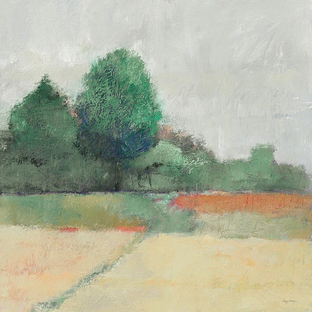 Path Through the Field Green by Avery Tillmon. SKU 26514a. Archival Giclee Fine art print for wall decor.