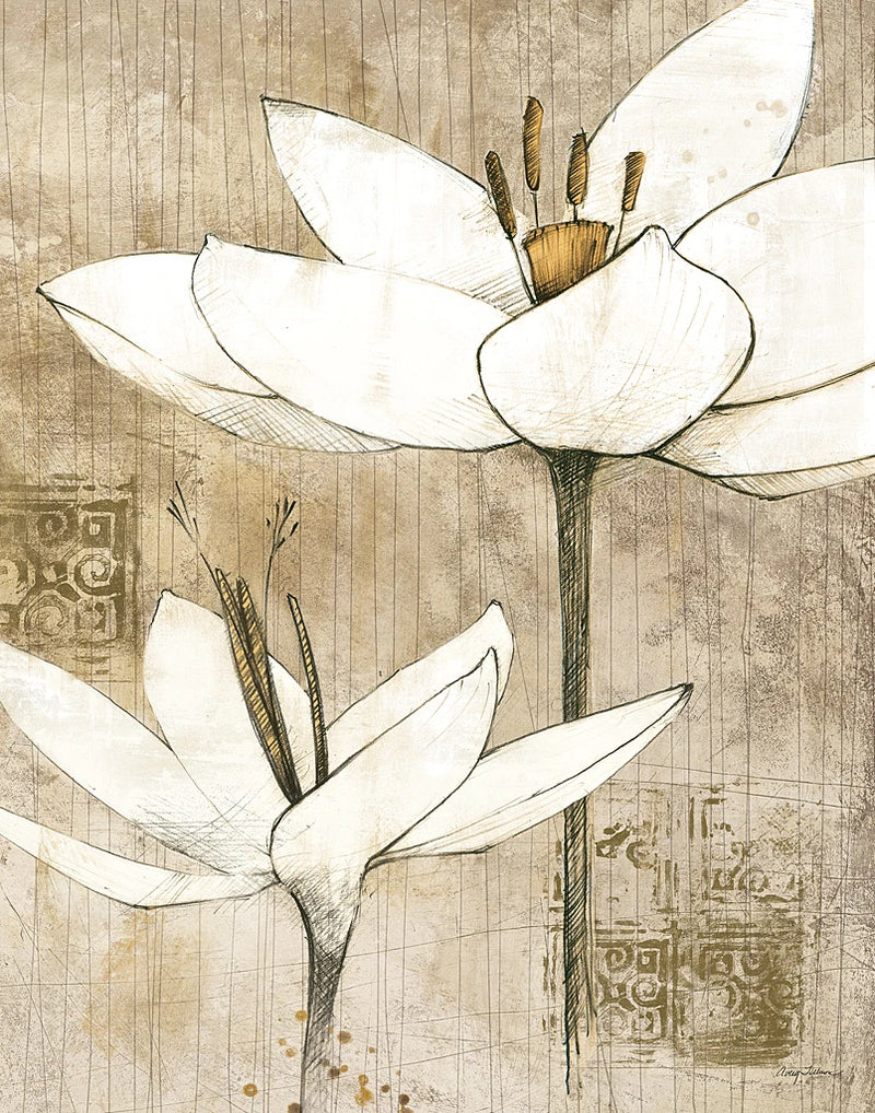 Pencil Florals I by Avery Tillmon