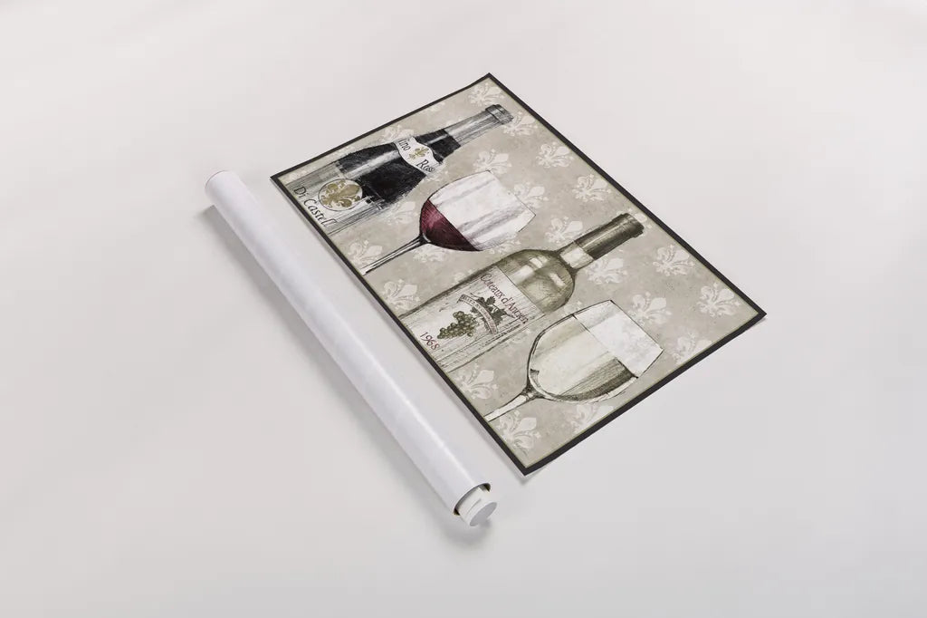 Pencil Wine III by Avery Tillmon. shown as a rolled paper print. Available as archival giclee rolled canvas, fine art paper, or poster print. SKU 49600i.