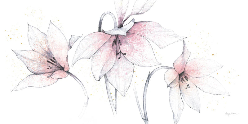 Pink Graphite Floral Trio by Avery Tillmon
