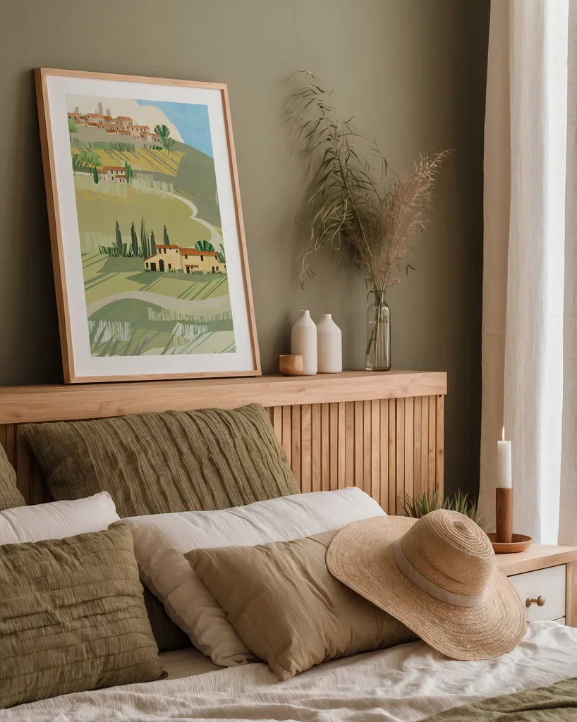 Primavera by Avery Tillmon. shown as a paper print in a natural frame. Available as a archival giclee rolled canvas, fine art paper, or poster print. SKU 43128h.