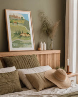 Primavera by Avery Tillmon. shown as a paper print in a natural frame. Available as a archival giclee rolled canvas, fine art paper, or poster print. SKU 43128h.