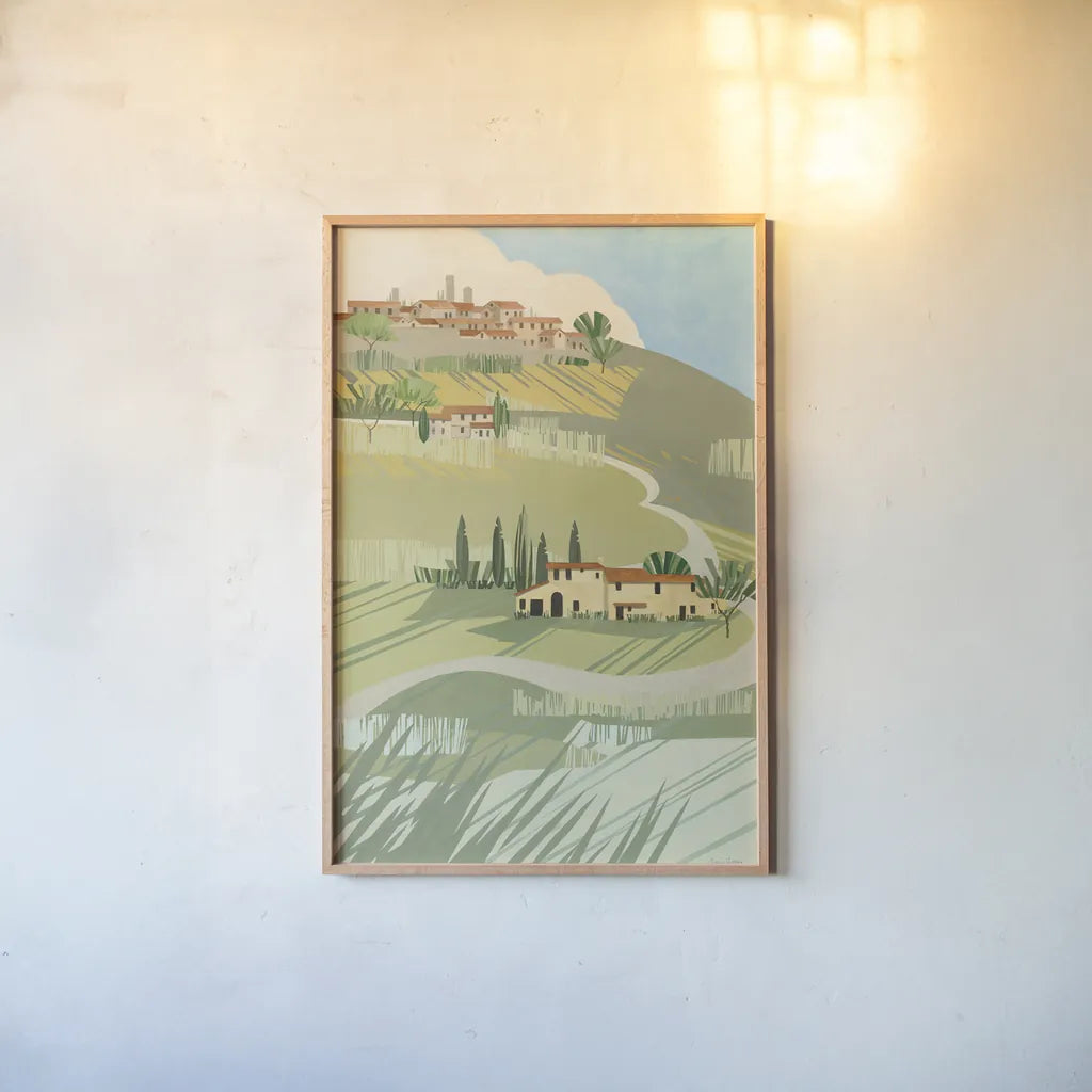 Primavera by Avery Tillmon. shown as a paper print in a natural frame. Available as a archival giclee rolled canvas, fine art paper, or poster print. SKU 43128h.