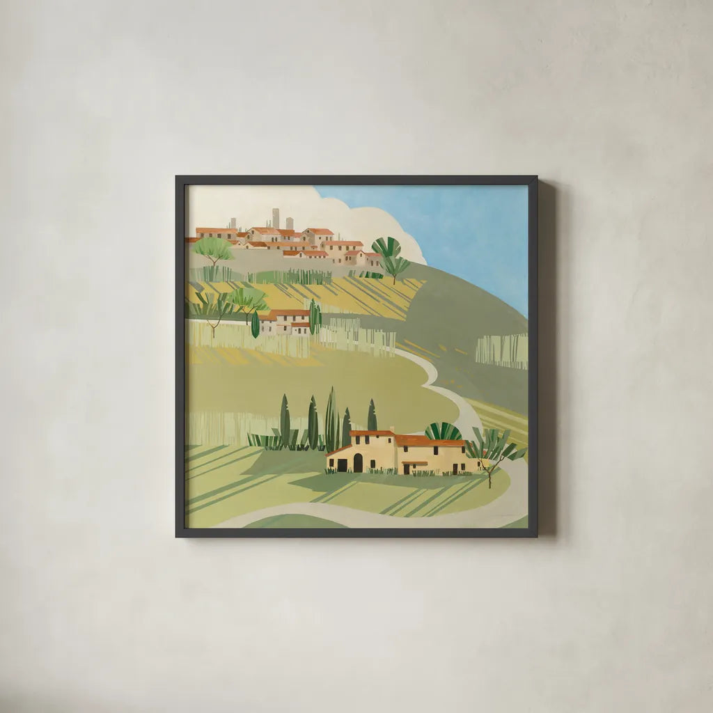 Primavera Crop by Avery Tillmon. Shown in a sleek black glass frame for a contemporary gallery look. Available as an archival giclee rolled canvas, fine art paper, or poster print. SKU 43128a.