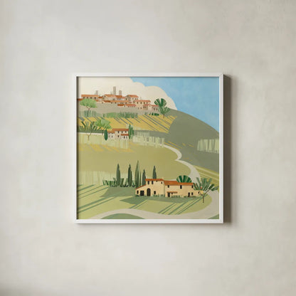 Primavera Crop by Avery Tillmon. Shown in a crisp white glass frame for a clean and minimalist style. Available as an archival giclee rolled canvas, fine art paper, or poster print. SKU 43128a.