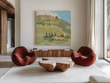 Primavera Crop by Avery Tillmon. Shown as extra-large giant wall art in a modern living room. Available as an archival giclee rolled canvas, fine art paper, or poster print. SKU 43128a.