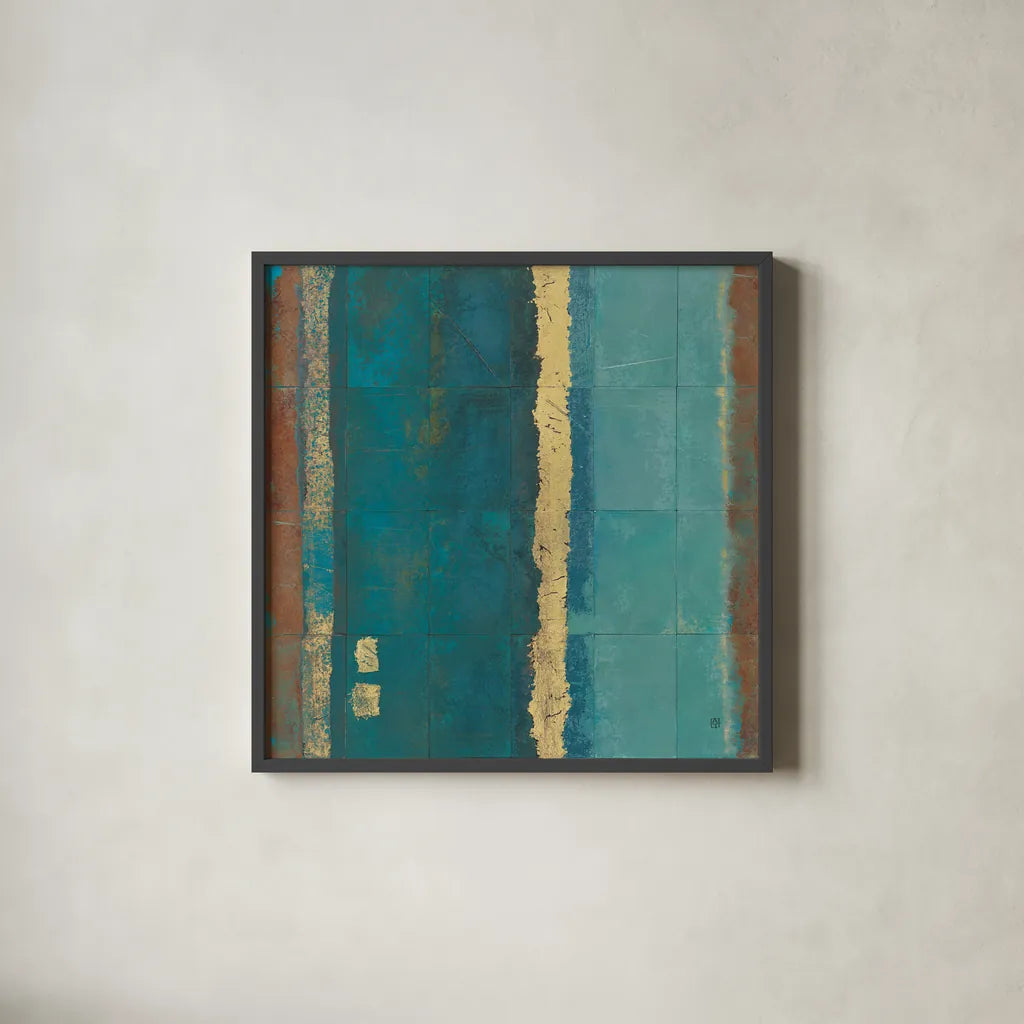 Quietude II by Avery Tillmon. Shown in a sleek black glass frame for a contemporary gallery look. Available as an archival giclee rolled canvas, fine art paper, or poster print. SKU 8898a.