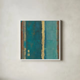 Quietude II by Avery Tillmon. Shown in a crisp white glass frame for a clean and minimalist style. Available as an archival giclee rolled canvas, fine art paper, or poster print. SKU 8898a.