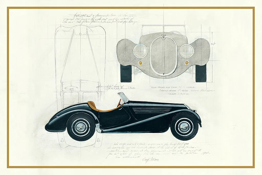 Roadster I v2 by Avery Tillmon. SKU 49692i. Archival Giclee Fine art print for wall decor.