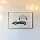 Roadster I v2 by Avery Tillmon. shown as a paper print in a black flame. Available as a archival giclee rolled canvas, fine art paper, or poster print. SKU 49692i.