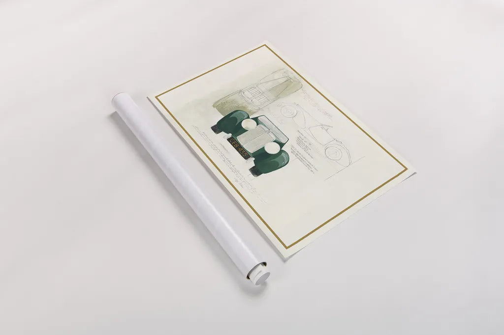 Roadster II v2 by Avery Tillmon. shown as a rolled paper print. Available as archival giclee rolled canvas, fine art paper, or poster print. SKU 49693i.