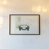 Roadster II v2 by Avery Tillmon. shown as a paper print in a black flame. Available as a archival giclee rolled canvas, fine art paper, or poster print. SKU 49693i.
