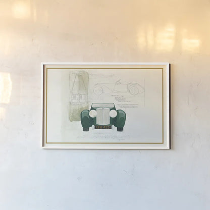 Roadster II v2 by Avery Tillmon. shown as a paper print in a white frame. Available as a archival giclee rolled canvas, fine art paper, or poster print. SKU 49693i.