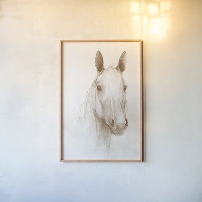 Romeo  Sepia by Avery Tillmon. shown as a paper print in a natural frame. Available as a archival giclee rolled canvas, fine art paper, or poster print. SKU 76924h.