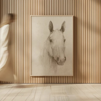 Romeo on Aged Paper by Avery Tillmon. shown as over sized large wall art. Available as an archival giclee rolled canvas, fine art paper, or poster print. SKU 96286h.