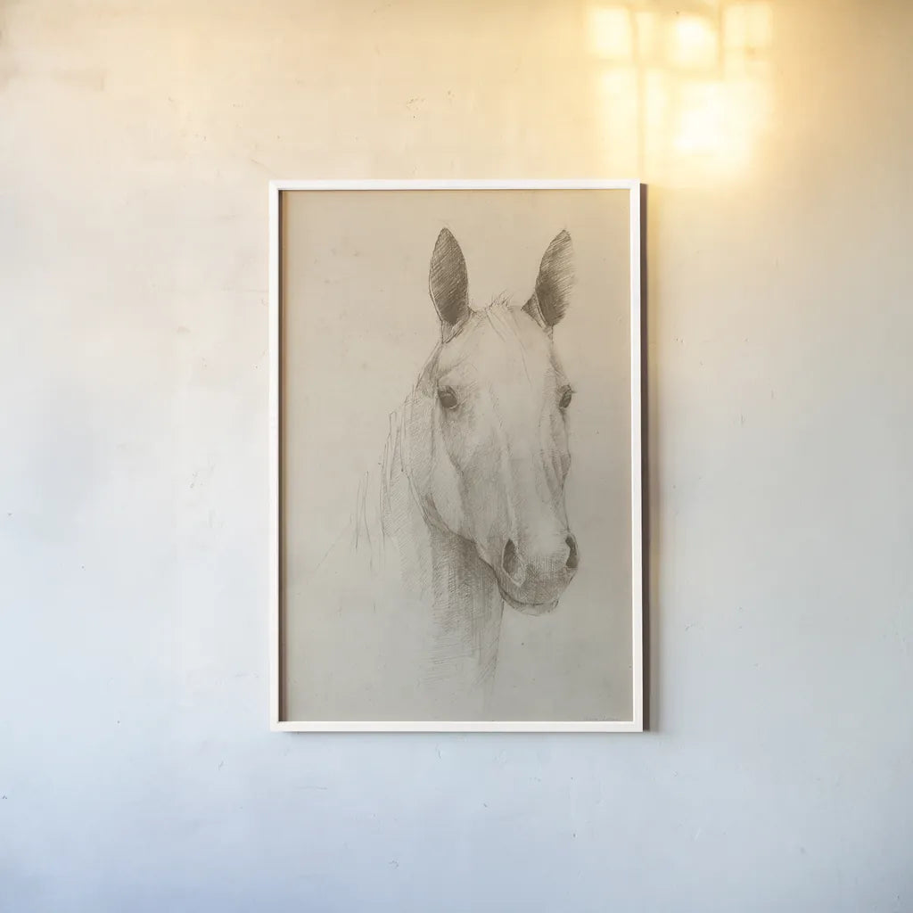 Romeo on Aged Paper by Avery Tillmon. shown as a paper print in a white frame. Available as a archival giclee rolled canvas, fine art paper, or poster print. SKU 96286h.