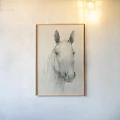 Romeo on Cream by Avery Tillmon. shown as a paper print in a natural frame. Available as a archival giclee rolled canvas, fine art paper, or poster print. SKU 72835h.