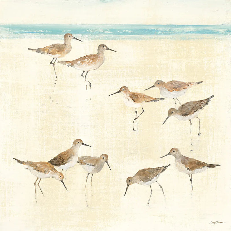 Sandpipers by Avery Tillmon. SKU 11219a. Archival Giclee Fine art print for wall decor.