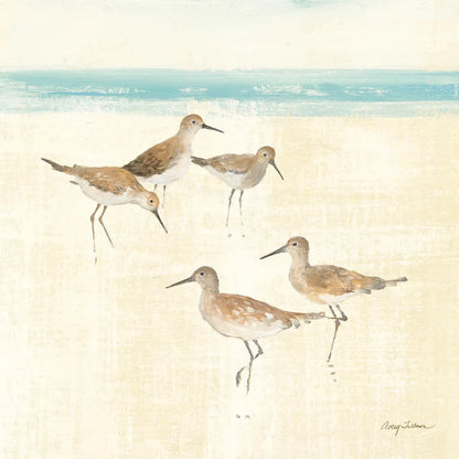 Sandpipers Square I by Avery Tillmon. SKU 11832a. Archival Giclee Fine art print for wall decor.