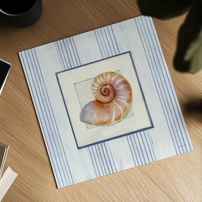 Sanibel Shell III by Avery Tillmon. Shown as a detailed flat fine art print, highlighting archival giclee quality. Available as an archival giclee rolled canvas, fine art paper, or poster print. SKU 8914a.