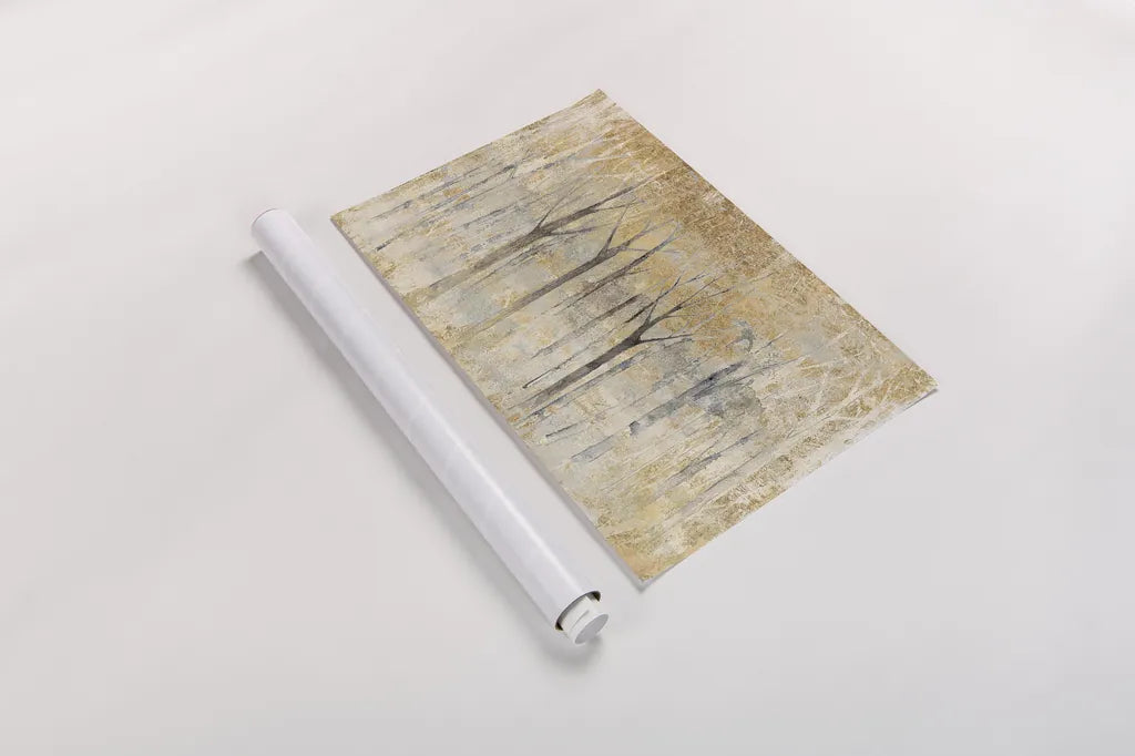 Seasons End Gold by Avery Tillmon. shown as a rolled paper print. Available as archival giclee rolled canvas, fine art paper, or poster print. SKU 28276i.