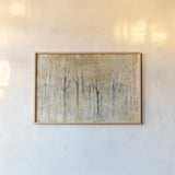 Seasons End Gold by Avery Tillmon. shown as a paper print in a natural frame. Available as a archival giclee rolled canvas, fine art paper, or poster print. SKU 28276i.