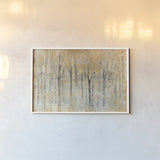 Seasons End Gold Dark by Avery Tillmon. shown as a paper print in a white frame. Available as a archival giclee rolled canvas, fine art paper, or poster print. SKU 29130i.